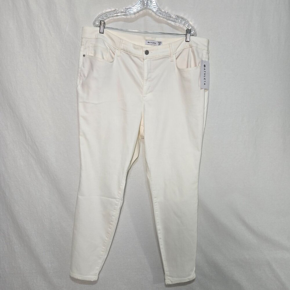 ATHLETA Officecore Mob Wife BOHO Minimalist Skulptek Ultra Skinny Jean Size 24X.